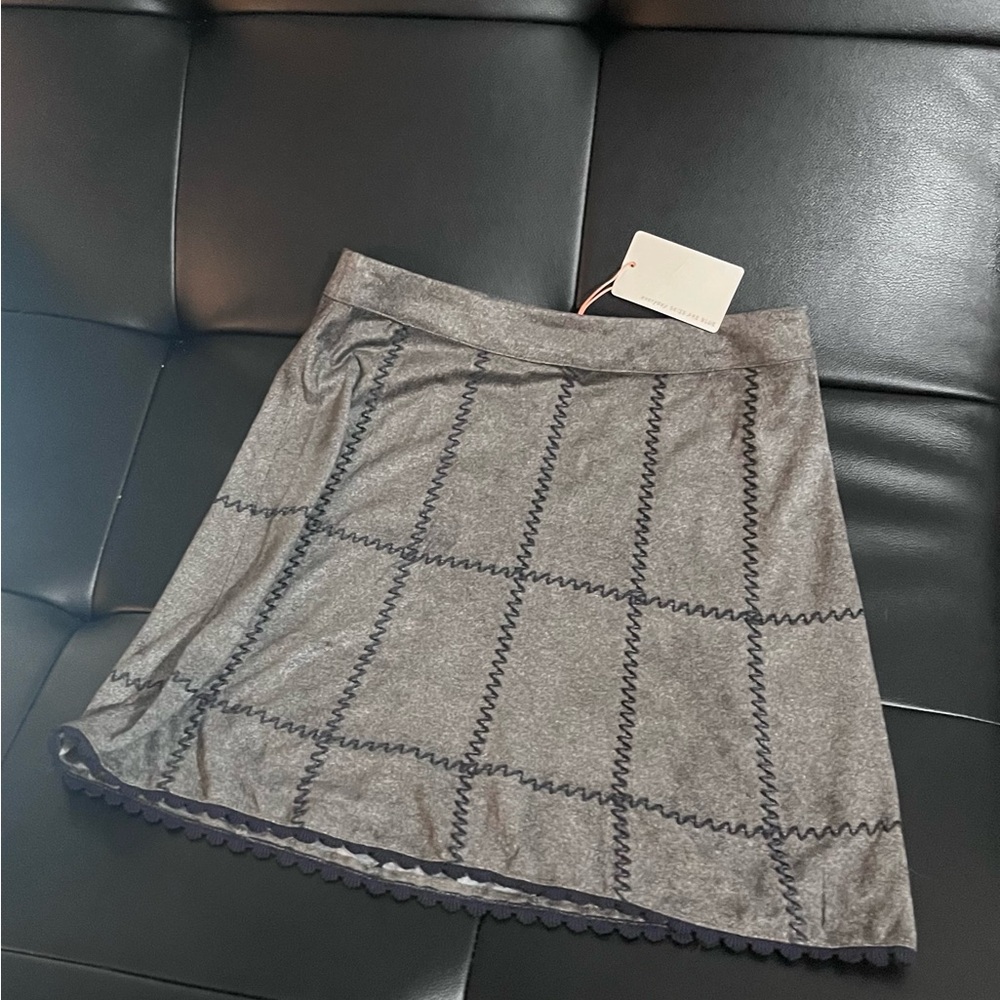 Skies Are Blue Mini Skirt in Elegant Gray